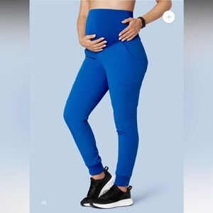 Mandala maternity jogger scrub pants